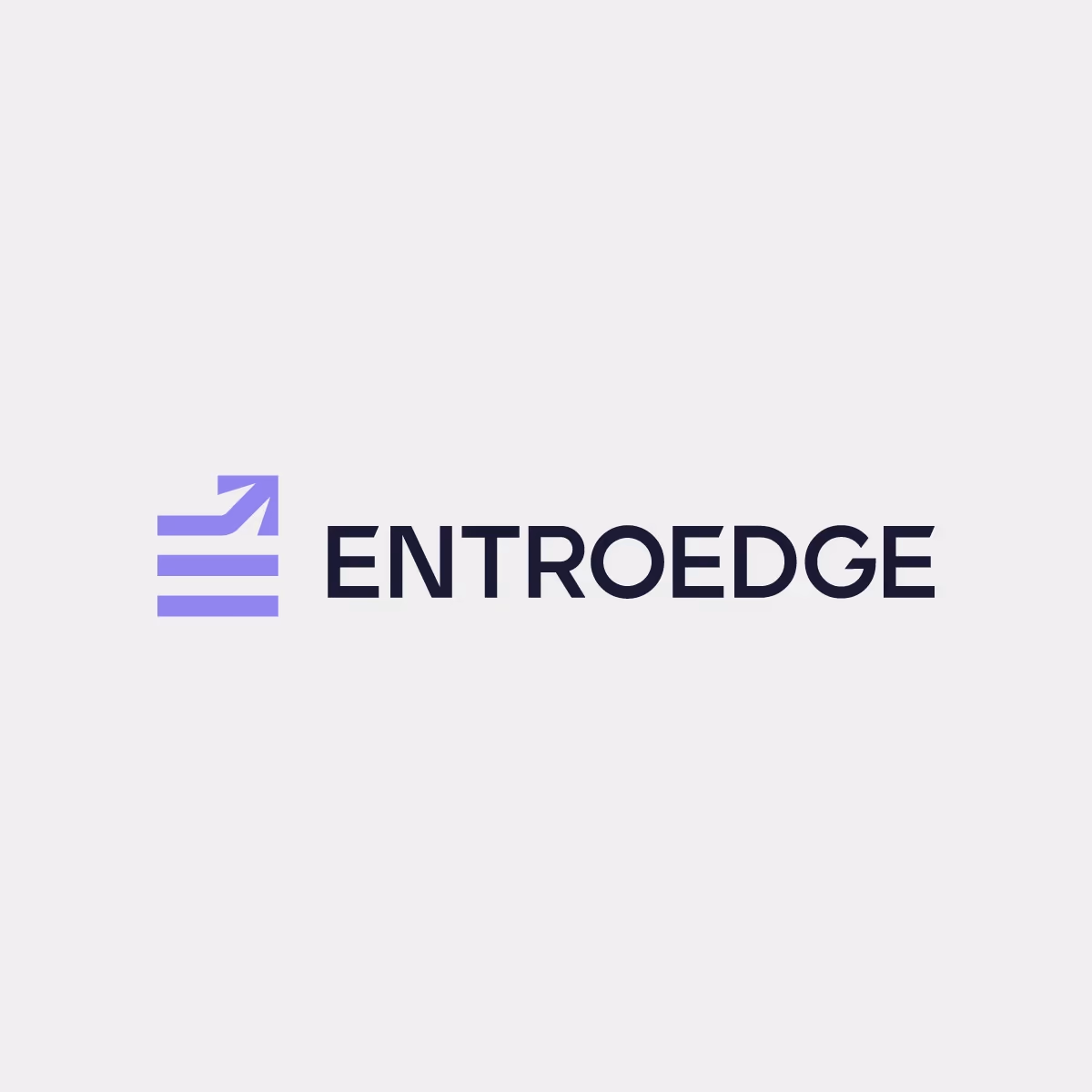 EntroEdge brand identity applications — colour system and typography by Evoke Studio
